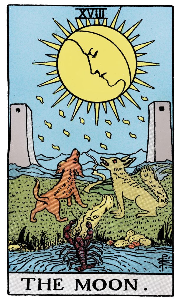 Lá Bài Tarot Hằng Ngày 2026-06-12 – Mặt Trăng (Nghịch Vị)